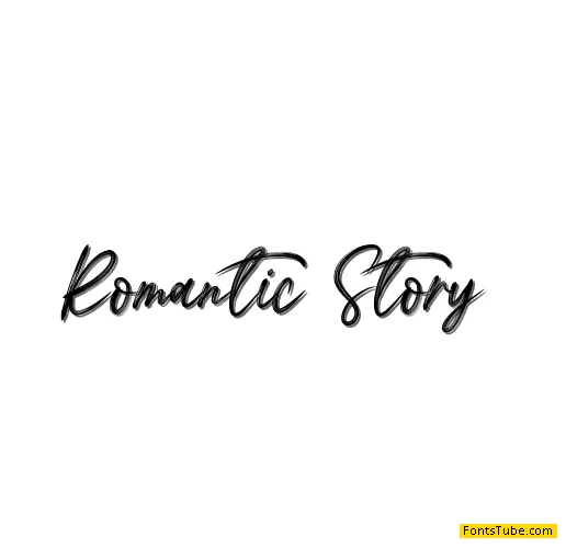 Romantic Story Font