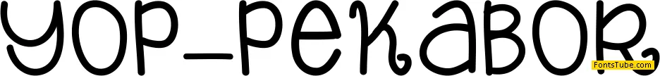Yop_Pekabor Font