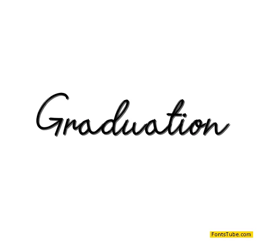 Graduation Font