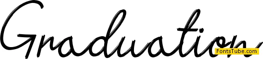 Graduation Font