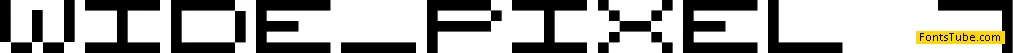 Wide Pixel-7 Font