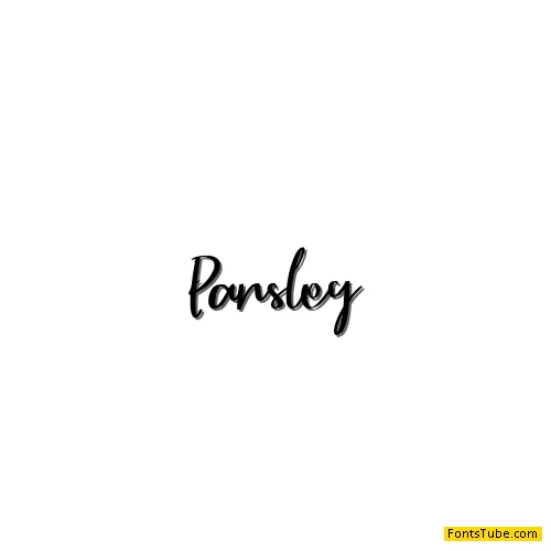 Parsley Font