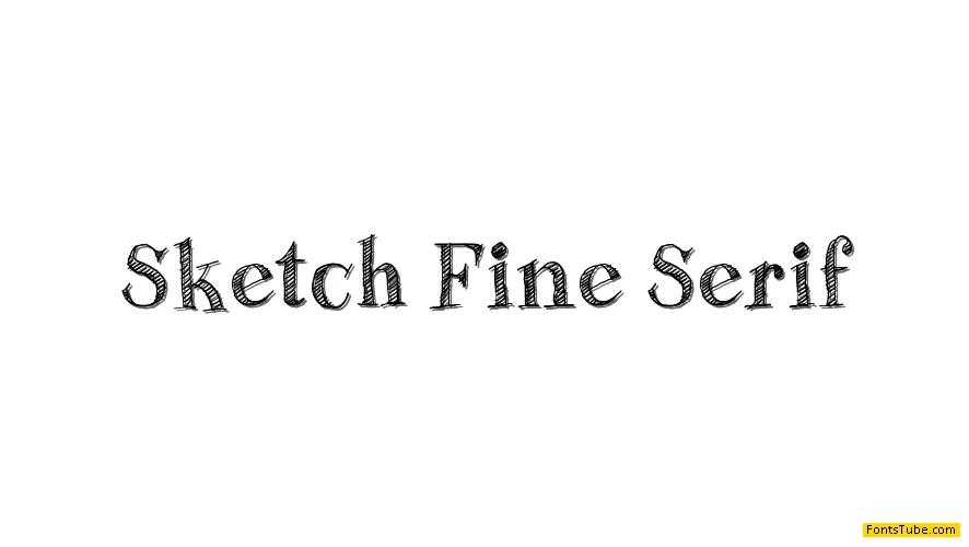 Sketch Fine Serif Font