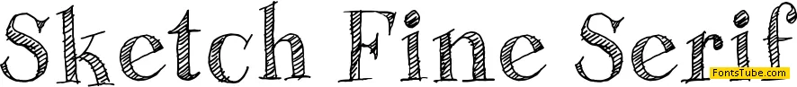 Sketch Fine Serif Font