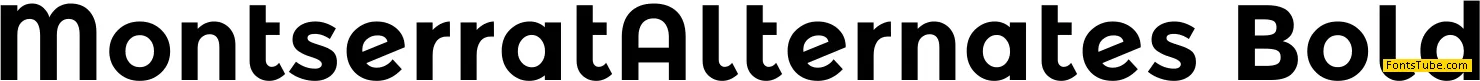 Montserrat Alternates Font Family