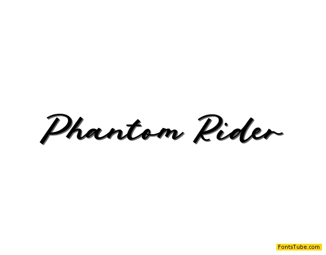 Phantom Rider Font