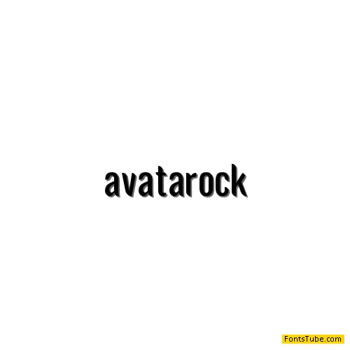 Avatarock Font