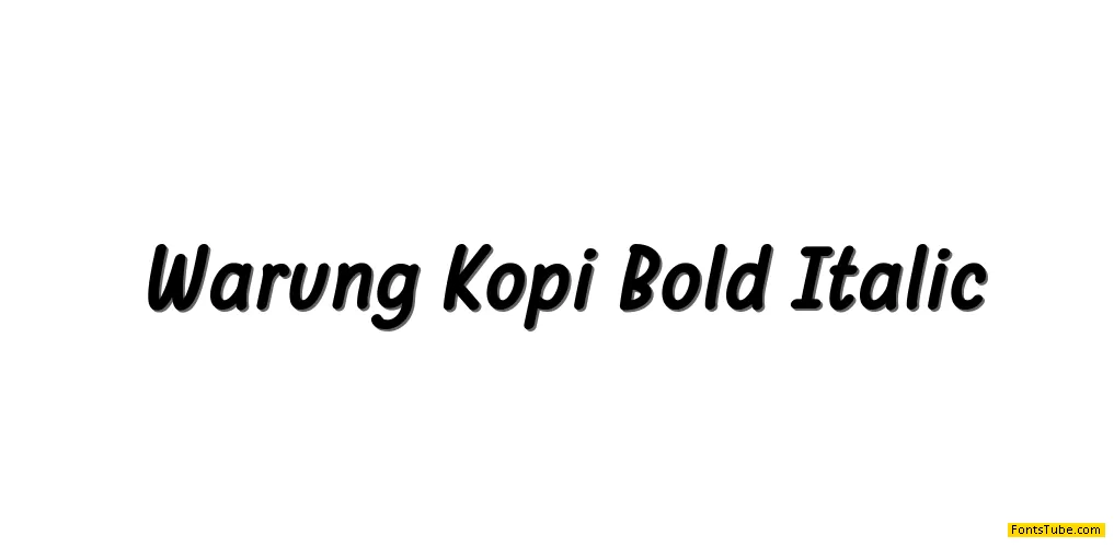 Warung Kopi Font Family