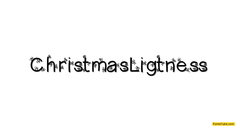 Christmas Ligtness Font
