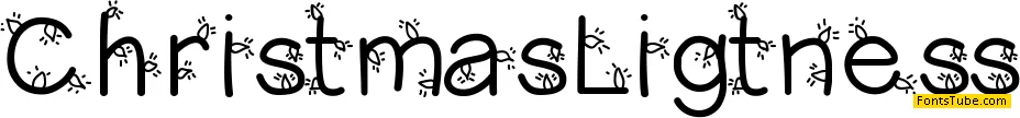 Christmas Ligtness Font