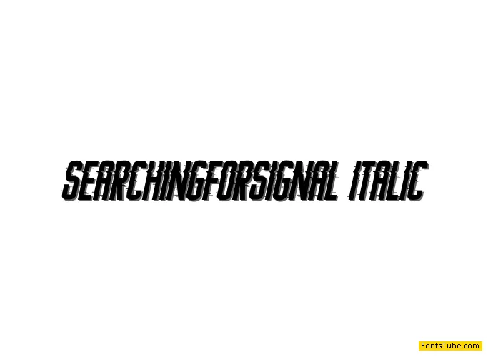 Searching For Signal Font Family