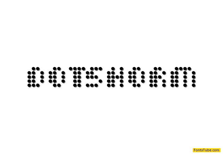 Dot Short of a Matrix Font