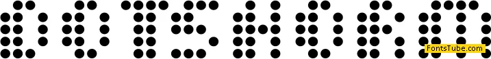 Dot Short of a Matrix Font