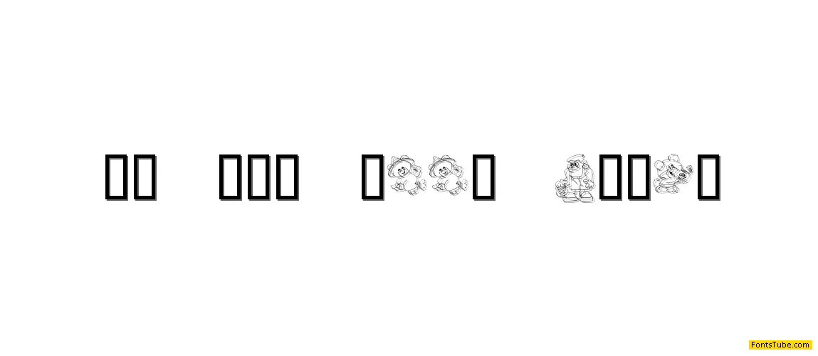 KR Lil Ween Dings Font