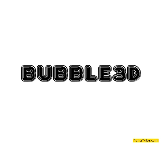 Bubble3D Font