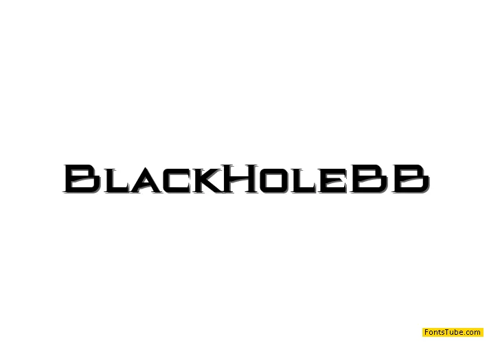 BlackHole BB Font Family