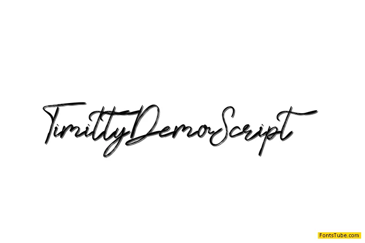 Timitty Demo Font Family