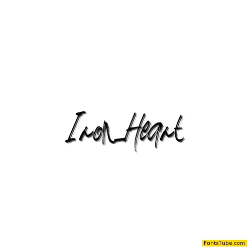 Iron_Heart Font