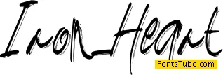 Iron_Heart Font