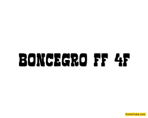 Boncegro FF 4F Font