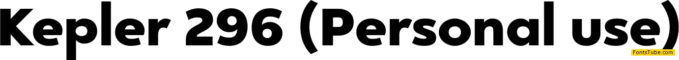 Kepler 296 Font