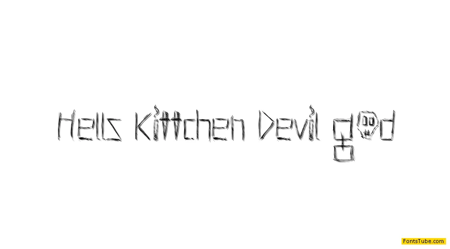 Hells Kittchen Devil God Font Family