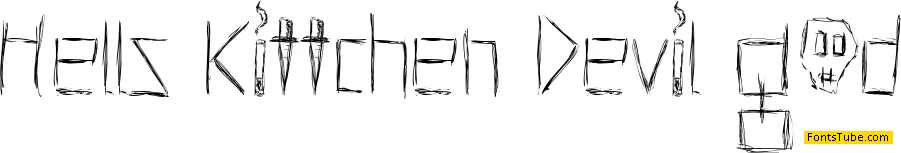 Hells Kittchen Devil God Font Family
