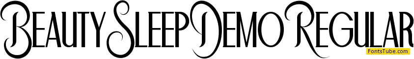Beauty Sleep Demo Font