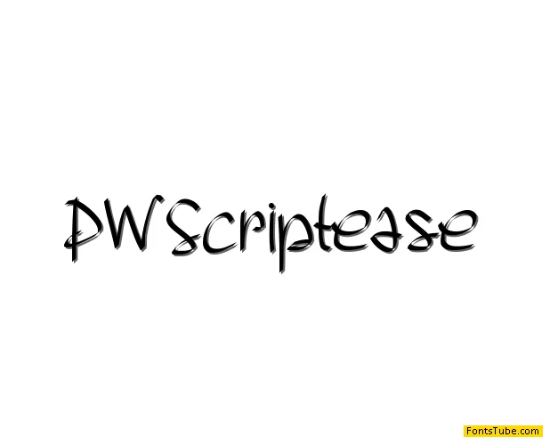 PW Scriptease Font