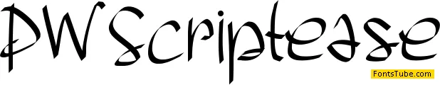 PW Scriptease Font