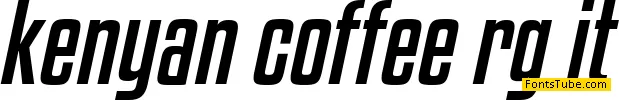 Kenyan Coffee Font Family