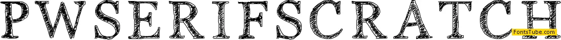 PWSerifScratch Font