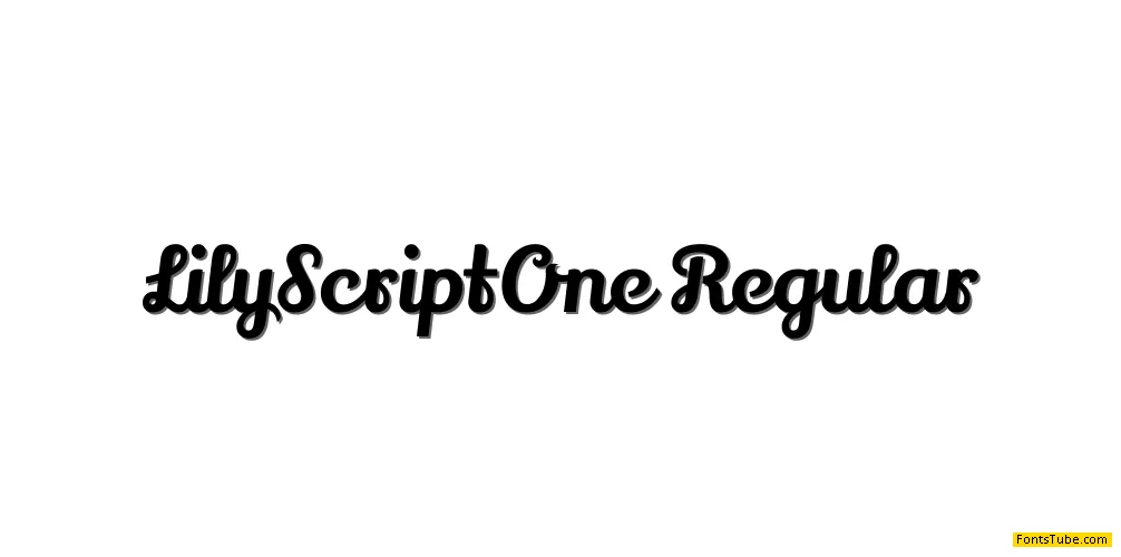 Lily Script One Font