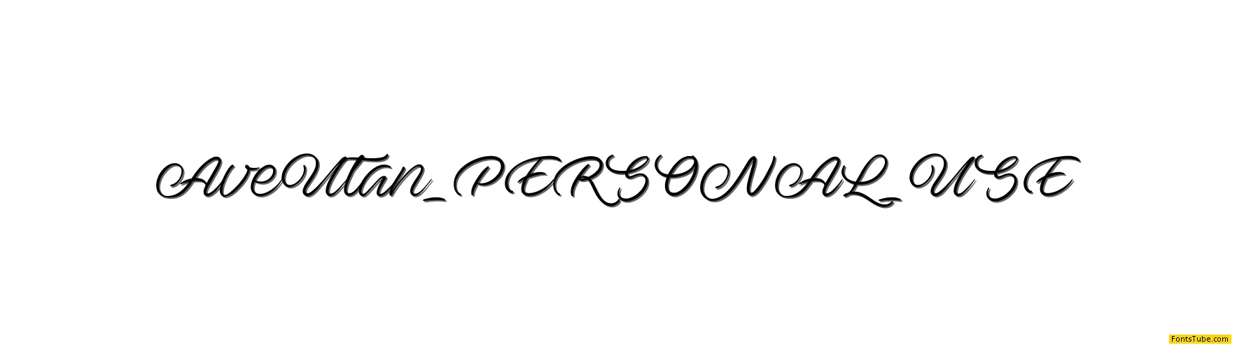 Ave Utan PERSONAL USE ONLY Font