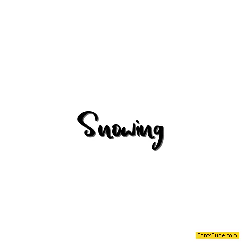 Snowing