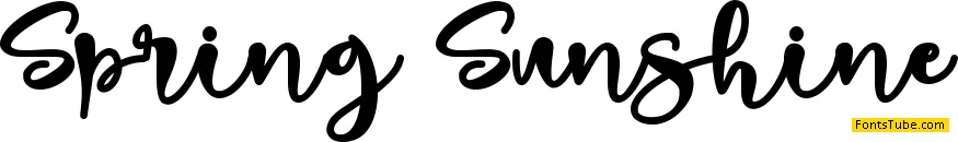 Spring Sunshine _ Personal Use Font