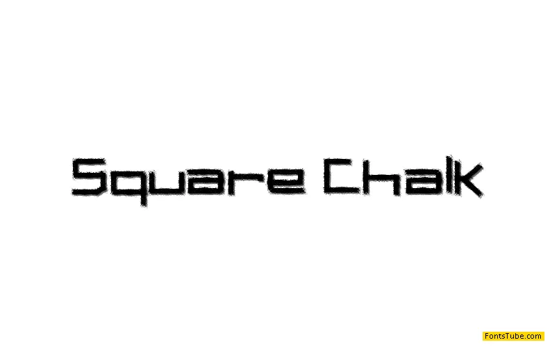 Square Chalk Font