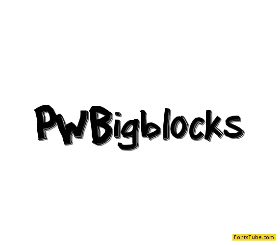 PWBigblocks Font