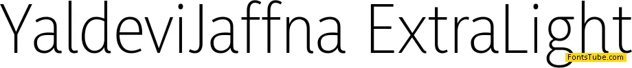 Yaldevi Font Family