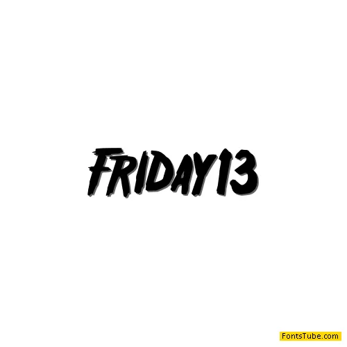 Friday13 Font