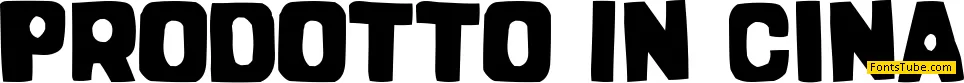 Prodotto In Cina Font