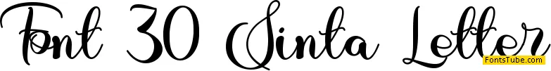 Sinta Letter Font