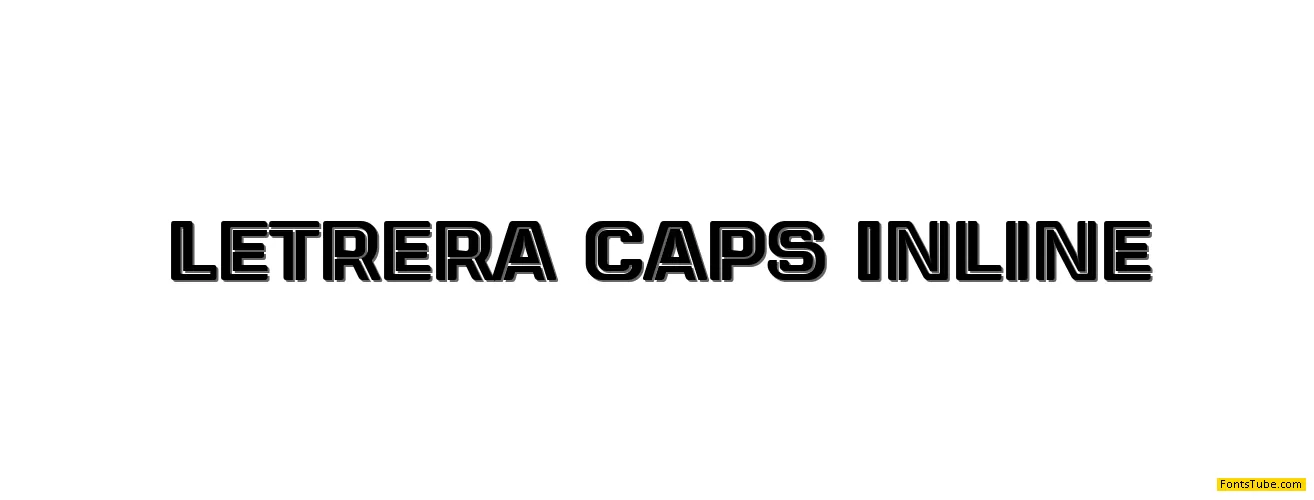 Letrera Caps Inline Font