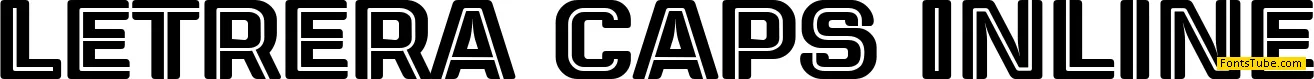 Letrera Caps Inline Font