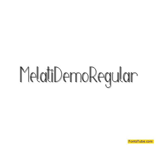 Melati Demo Font