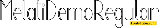 Melati Demo Font