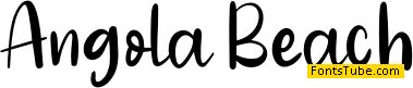Angola Beach Font