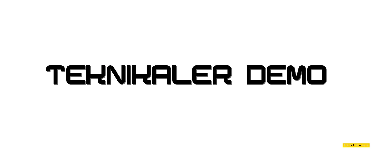 Teknikaler demo Font
