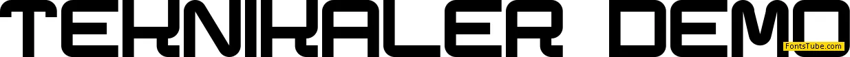 Teknikaler demo Font