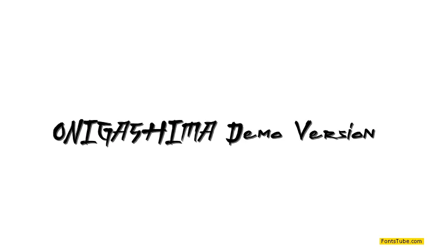 ONIGASHIMA Demo Version Font